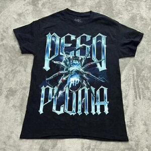 Peso Pluma Shirt Mens Size Small Double P Tour Tee Spider Graphic Corridos Rap